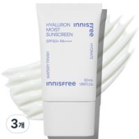 이니스프리 히알루론 수분 선크림 SPF50+ PA++++, 3개, 50ml