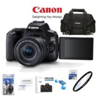 CANON EOS 200D II 18-55mm KIT+256G+정품대형가방+KENKO AIR UV 필터+크리닝킷+LCD필름+리더기 고용량 풀패키지