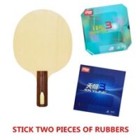 Stuor-Tamca 5000 카본 히노키 탁구 블레이드 우드 핑퐁 라켓 5 겹 탄소 섬유 내장, 06 ST  STICK RUBBERS