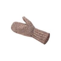 뉴베리니팅s Ragg 울 Mitten 브라운 Large, 1개, 단일사이즈