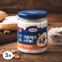 크래프트 크림치즈 스프레드 메이플호두, 200g, 3개