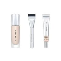 웨이크메이크 워터 벨벳 커버 파운데이션 30ml+비비크림 15ml+파운데이션브러시, 1개, 17호+비비크림