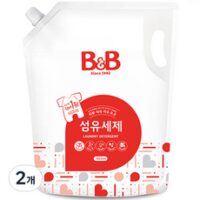 비앤비 섬유세제 리필, 1.8L, 2개