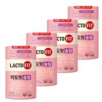 종근당건강 락토핏 슬림 유산균 60p, 120g, 4개