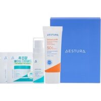 에스트라 더마UV365 장벽수분 무기자차 선크림 SPF50+ PA++++ 40ml + 진정팩 패드 2p + 진정 세럼 5ml 세트, 1세트