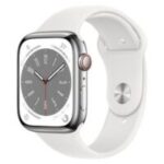 Apple 애플워치 8 GPS+Cellular, 45mm, 스테인리스, 실버 / 화이트 스포츠밴드 외 애플워치845mm 추천 상품 TOP 7가지