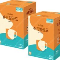 동서 맥심 슈프림골드 커피믹스 170T X 2개(340T) 일회용 신제품, 13.5g, 2개, 170개입