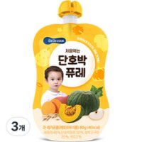 베베쿡 처음먹는 단호박 퓨레, 80g, 3개