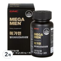 GNC 메가맨 멀티비타민 앤 미네랄 90g, 90정, 2개