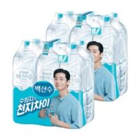 백산수 무라벨 생수, 2L, 12개