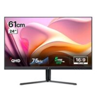 주연테크 QHD LED IPS 슬림베젤 피벗 컴퓨터 모니터, 61cm, V24Q-M(무결점)