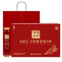 개성상인 6년근 고려홍삼정 스틱 + 쇼핑백, 300ml, 1세트