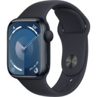 Apple 애플워치 9 GPS, 41mm, 미드나이트 / 미드나이트 스포츠 밴드, M/L