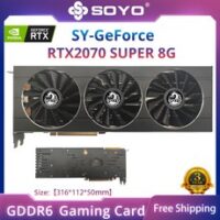 SOYO 엔비디아 지포스 RTX2070 슈퍼 8G 그래픽 카드 GDDR6 메모리 256 비트 PCIEx16 3.0 데스크탑 DP 게임용 비디오 카드 신제품, 1.RTX2070 SUPER 8G