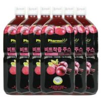 비트주스 7가지  파모빗 저온 착즙 레드비트즙 주스 100% 1000ml, 1L, 6개  외 추천TOP