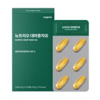 뉴프리오 독일 유기농 대마종자유 1000mg, 12개, 30정