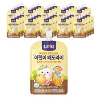  엘빈즈 매일 매일 건강한 습관 어린이 주스 80ml, 혼합맛(배/도라지), 40개 