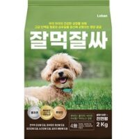 잘먹잘싸 강아지 6프리 전연령 기호성좋은 피부 모질 사료 연어, 2kg, 1개