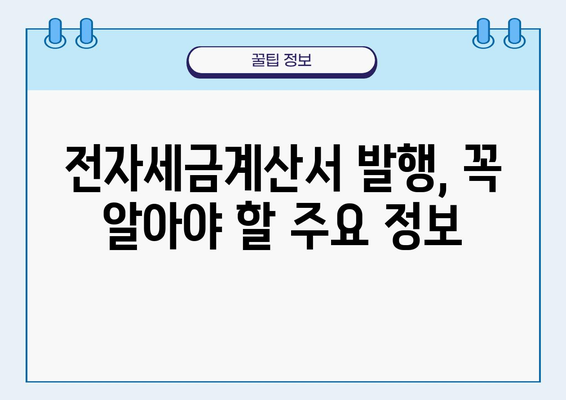 전자세금계산서 발행 의무 대상자와 발행 방법 완벽 가이드 | 부가세, 세금계산서, 전자세금계산서, 발행, 안내